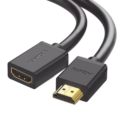 Cable extensor HDMI de 0.5M / 4K@60Hz / 3D / HDR /  Macho a Hembra /  Núcleo de cobre estañado / Transmisión estable.