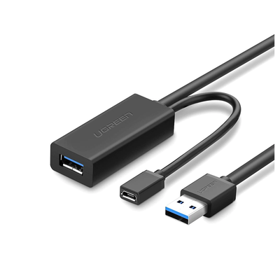 Cable de Extensión Activo USB 3.0 con puerto de alimentación Micro USB / 5 Metros / USB 3.0 a 5Gbps / No requiere controlador / Ideal para impresoras, consolas , Webcam, etc.