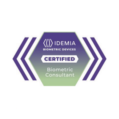Consultor biométrico certificado, membresía de 2 años con acceso al módulo de ventas 24/7 a la plataforma de aprendizaje de dispositivos biométricos de IDEMIA.