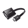 Adaptador HDMI a VGA / Resolución 1080P / Audio 3.5mm / Con Puerto Micro USB para Alimentación / Plug &  Play / No Requiere Controlador / ABS / Flexible y Duradero