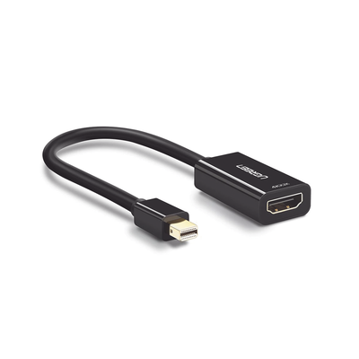 Convertidor Mini Display Port a HDMI / 4K@30Hz / Blindaje interno múltiple /  Carcasa ABS / Longitud de 25 cm