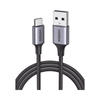 Cable USB A a USB C / 2 Metros  / Carcasa de Aluminio / Nylon Trenzado / Transferencia de Datos Hasta 480 Mbps / Soporta Carga Rápida de hasta 60W, 20V 3A