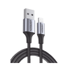 Cable USB-A a Lightning / Certificado MFi  / 1 Metro / Adecuado para iPhone, iPad y iPod / Carga y Sincronización de Datos /  Velocidad de hasta 480 Mbps / 5V 2.4 A/ Caja de Aluminio + Nylon Trenzado