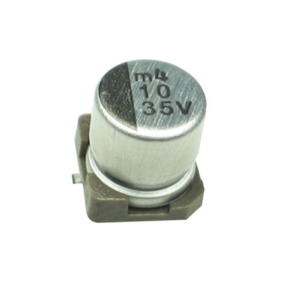 Capacitor SMD Electrolítico de 10 uFd, 35 Volt, de 5 x 5.8 mm, (647-UUA1V100MCL1GS)