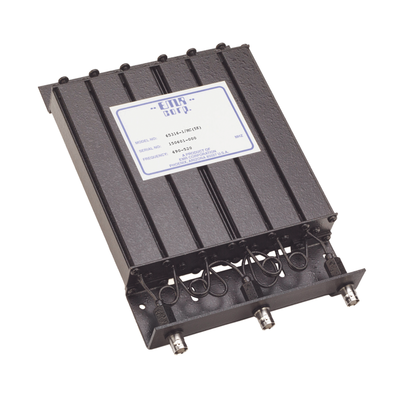 Duplexer Compacto de Rechazo de Banda, 480-512 MHz, 4.6 a 6 MHz Sep. Tx-Rx, 50 Watt, BNC Hembra.