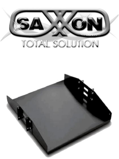 SAXXON 70140202- Charola doble cara para rack/ 19 pulgadas (48.26 cm)/ 2 UR/ Soporta hasta 50 KG