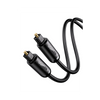Cable Óptico Toslink (S/PDIF) de Alta Calidad para Audio Digital / 3 Metros / Tapa de Proteccion / Dolby 7.1 Canales / Diseño Durable / Plug & Play / Color Negro