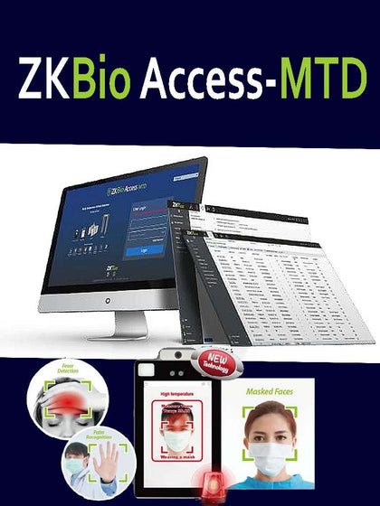 ZKTECO ZKBAACP15 -Licencia de Control de Acceso BioAccess para 15 puertas / 6 puntos de Asistencia / 16 Cámaras IP / 2,000 Usuarios / 200 Departamentos / Licencia Gratuita en la Compra de Equipo Facial Visible Light