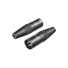 Conector de Audio XLR Tipo Canon Macho / PVC / ABS / Aleación Zinc / Anti Oxidante / Anti Caida / Sin aflojarse / Apertura Ajustable de 6.0 a 7.0 mm / Soldable