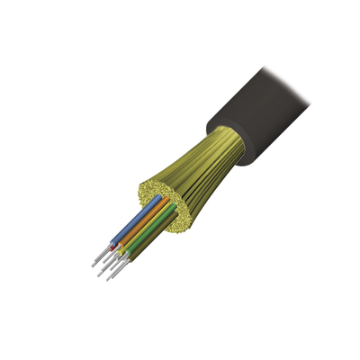 Cable de Fibra Óptica de 12 hilos, Interior/Exterior, Tight Buffer, No Conductiva (Dielectrica), Riser, Multimodo OM3 50/125 optimizada, 1 Metro