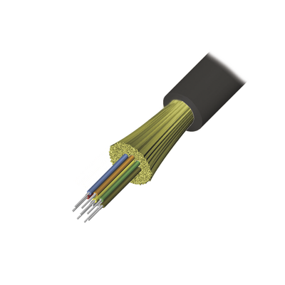 Cable de Fibra Óptica de 6 hilos, Interior/Exterior, Loose Tube, No Conductiva (Dieléctrica), LS0H, Monomodo OS1/OS2 9/125, 1 Metro
