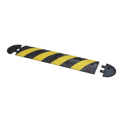 Reductor D / Velocidad / 183cm / 5 lineas amarillas / Hule Reciclado.