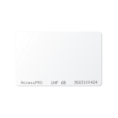Tag UHF tipo Tarjeta para lectoras de largo alcance 900 MHZ / ISO 18000 6B / No imprimible / No incluye porta tarjeta