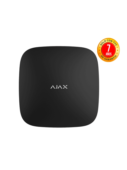AJAX Hub2PlusB - Panel de alarma conexión Ethernet / WiFi / LTE color Negro / APP “AJAX PRO” iOS y Android / hasta 200 dispositivos / Hasta 100 cámaras / Hasta 200 Usuarios / 2 SIM / Hasta 14h de duración de la batería (28280.40.BL3)