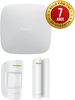 AJAX KIT STARTER - Panel de  alarma Hub2Plus conexión Ethernet / WiFi /  LTE APP “AJAX PRO” iOS y Android , 1 sensor de movimiento y 1 detector de puerta o ventana con entrada auxiliar en color blanco