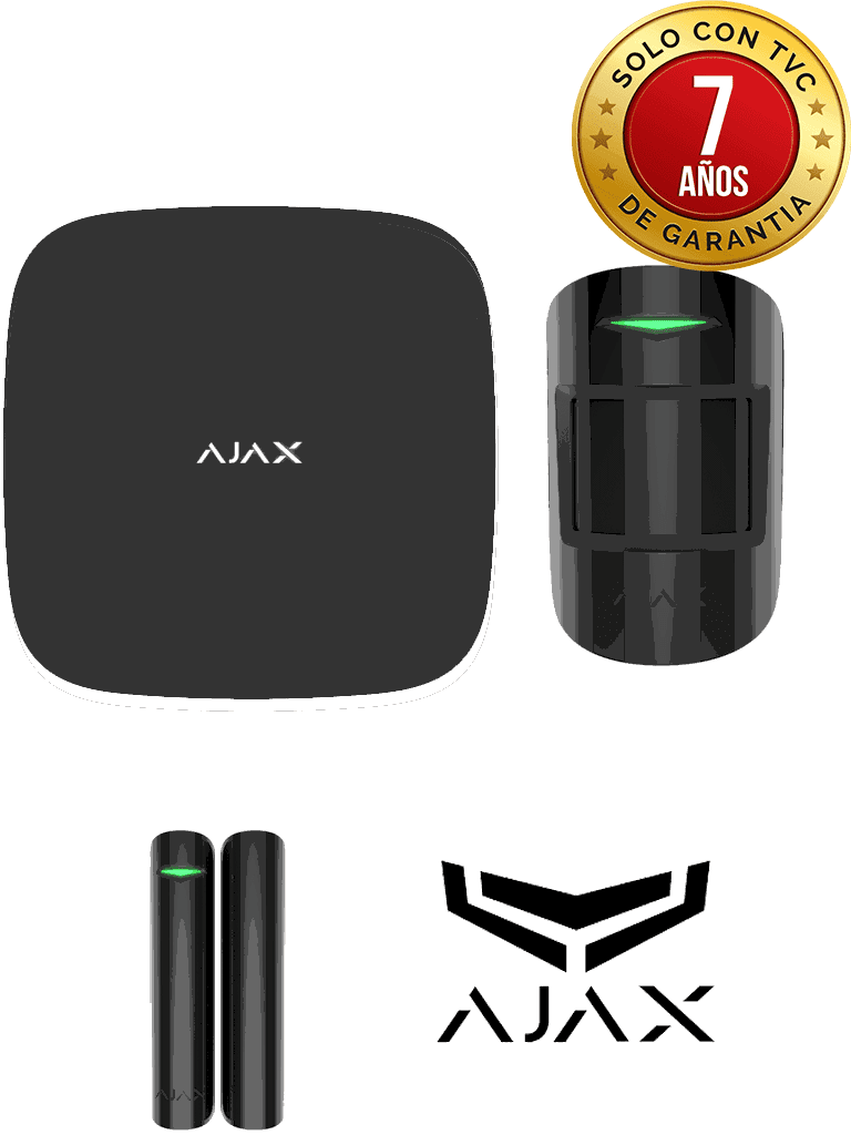 AJAX KIT STARTER B - Panel de alarma Hub2Plus conexión Ethernet / WiFi /  LTE, APP “AJAX PRO” iOS