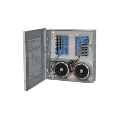 Fuente de poder ALTRONIX de 24 @ 25 Amper o 28 VCA @ 20 Amper, para 16 cámaras / Voltaje de entrada en 115 Vca / Con capacidad de baterías de respaldo / Requieren baterías