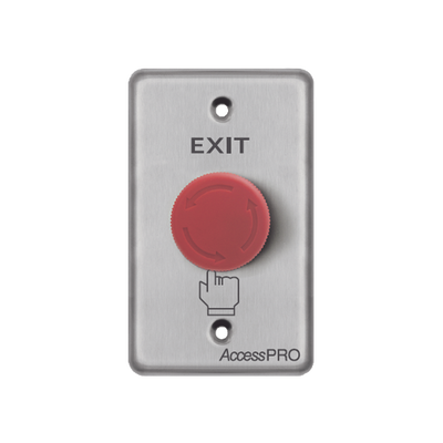 Botón de Paro de Emergencia / Salida de Emergencia en Color Rojo / Tipo enclavado