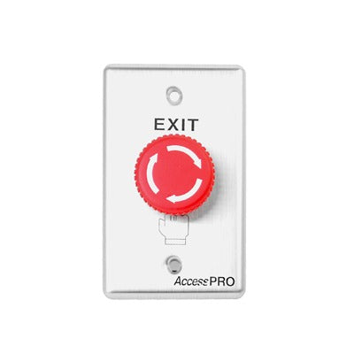 Botón de Paro de Emergencia / Salida de Emergencia en Color Rojo