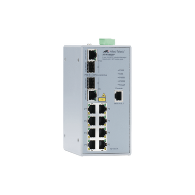 Switch Industrial Administrable de 8 Puertos 10/100 Mbps + 2 Puertos SFP Combo