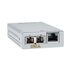 Convertidor de medios Gigabit Ethernet a fibra óptica, conector SC, multimodo (MMF), distancia de 220 hasta 500 m, con fuente de alimentación multi-región