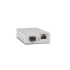 Convertidor de medios Gigabit Ethernet a fibra óptica con puerto SFP, con fuente de alimentación multi-región
