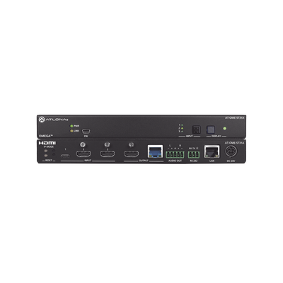 OMEGA SWITCHING TRANSMITTER WITH 2X HDMI AND 1X USB-C WITH ANALOG AUDIO OUTPUT