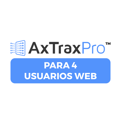 Licencia De 4 Usuarios Clientes Web para AxtraxPro