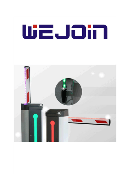 WEJOIN WJLBM3L - Brazo recto de 3 metros / Compatible con barrera  LED izquierda