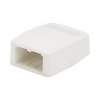 Caja de Montaje en Superficie, Para 2 Módulos Mini-Com, Color Blanco Mate