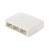 Caja de Montaje en Superficie, Para 6 Módulos Mini-Com, Color Blanco
