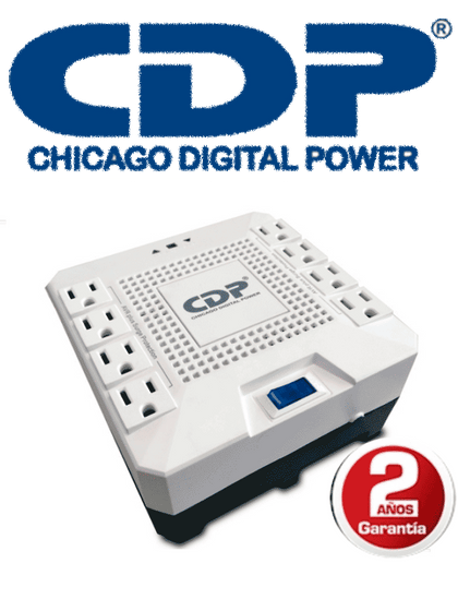 CDP RAVR1808 - Regulador para equipos electrónicos de alto consumo / 1800VA / 1000W / 8 Tomas con protección