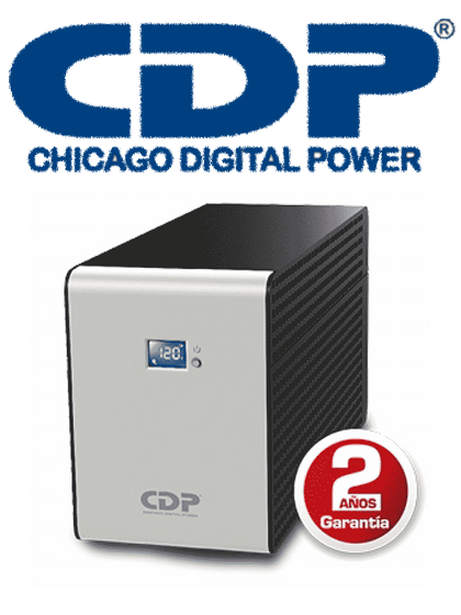 CDP R-Smart1210 - UPS / 1200VA / 720W / Pantalla  LCD / 10 Terminales de salida / 5 Contactos con respaldo y AVR / 5 con supresión de picos