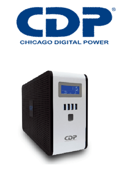 CDP RSMART751- UPS de 750 VA/ 350W/ 5 Salidas con regulacion AVR/ 5 salidas con supresión de picos/