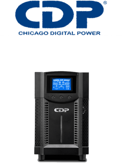 CDP UPO11-1 AX- UPS Online de 1000VA/ 1000W / 4 Terminales de salida / 2 son programables / Pantalla LCD / Entrada para banco de baterías / Respaldo 5min a carga completa