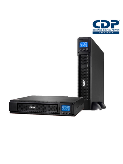 CDP UPO11-3RT AX- UPS Online 3000VA / 3000W / 4 Terminales de salida / 6 Baterías 12V a 9AH / Respaldo 5 minutos al 100% de carga