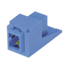 Módulo Acoplador SC Simplex, para Fibra Óptica Monomodo OS1/OS2, Tipo Mini-Com, Color Azul