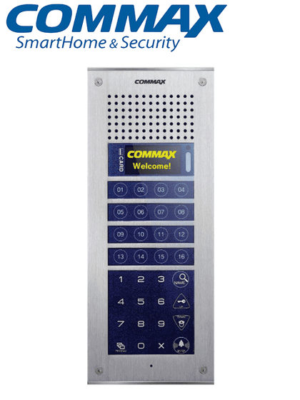 COMMAX CMP4BCT - Frente de calle para solución de videoporteros para apartamentos, soporta hasta 300 monitores de la marca Commax, cuenta con función de apertura de puerta, compatible con estación de guardia/ #Modum