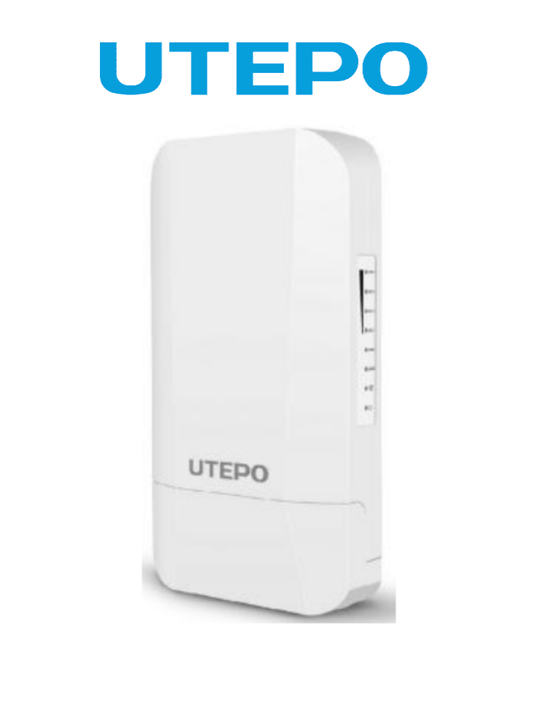 UTEPO CP2-300 - CPE para Exterior de 2.4 Ghz/ Para Enlace Punto a Punto/ Ideal para Uso en Elevadores/ Hasta 300 Mbps/ Antena Integrada de 12 dBi/ IP65/ Soporta 802.11n/802.11g/802.11b/ Hasta 500 Mts/ Especial para Redes de Videovigilancia/
