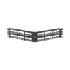 Panel de Parcheo Modular Mini-Com (Sin Conectores), Angulado, Totalmente Blindado, de 48 puertos, 2UR