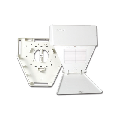 Salida Multiusuario de Telecomunicaciones (MUTOA), con tornillos de montaje y cinta adhesiva, acepta 6 acopladores CT, color blanco