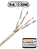 SAXXON OUTP5ECCA305BC - Bobina de Cable UTP Cat5e/ 305 Metros/ CCA/ Color Blanco/ Uso Interior/ Cert ISO9001/ UL 444/ RoSH/ ANSI/ TIA/ EI-568B