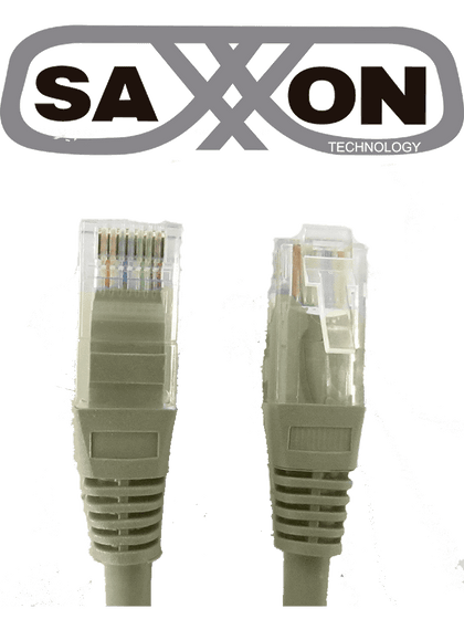 SAXXON P62UG - Cable patch cord UTP 2 metros / CAT 6 / Color gris