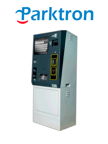 PARKTRON APS220C -  Cajero Automatico para sistema de cobro con tecnologia Chipcoin/ Display touch de 17 pulgadas/ Acepta billetes y monedas/ Sobrepedido