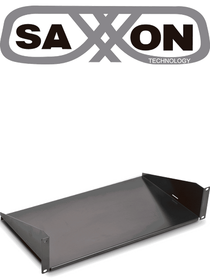 SAXXON BR10 - Charola de Misceláneos de 25.4 cm x 19 pulgadas / 2UR / Capacidad 22  Kg/ para racks y gabinetes