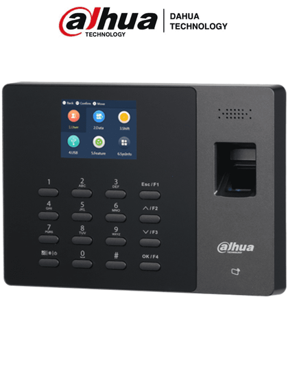 DAHUA ASA1222G - Control de Asistencia StandAlone con Batería Incluida/ 1,000 Usuarios, Passwords y Tarjetas Mifare (IC Card)/ 2,000 Huellas/100,000 Registros/ 24 Periodos de Asistencia y 20 Departamentos/ Comunicación TCP/IP/ Puerto USB/