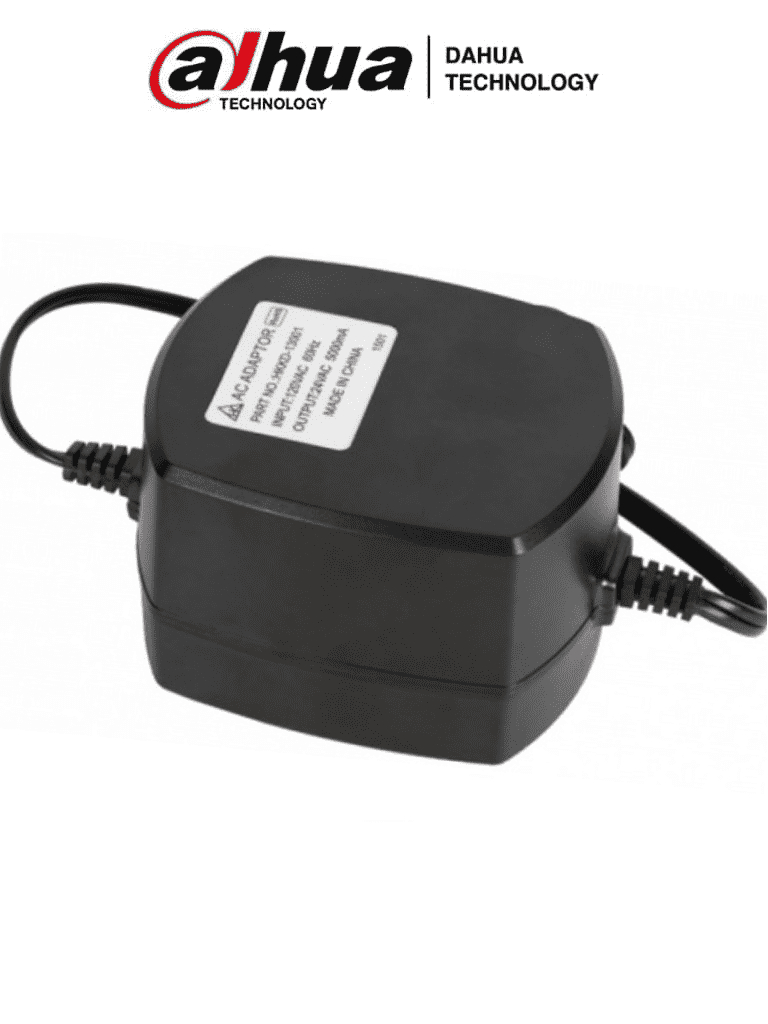 DAHUA AC24V5A - Transformador de Voltaje de 24 V AC a 5 Amperes/ Color Negro/ Entrada de AC120V 60Hz / Certificaciones CE/UL/CCC/