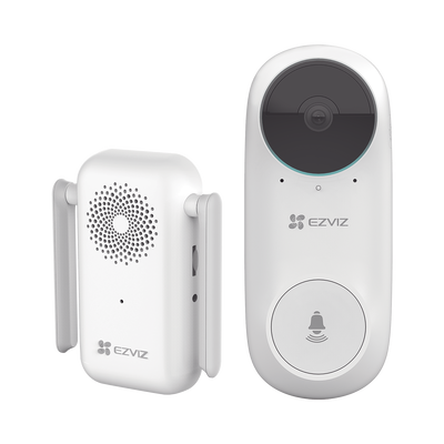Timbre Wi-Fi (Doorbell) de Batería Recargable  / Libre de Cables / Llamada a la App / Incluye Timbre Para Interior Con Timbres Seleccionables / Ranura para Memoria / Uso Interior