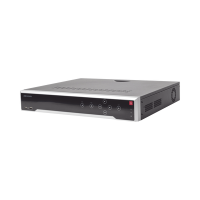 NVR 8 Megapixel (4K) / 16 canales IP /16 Puertos PoE+ / Soporta Cámaras con AcuSense / 4 Bahías de Disco Duro / Switch PoE 300 mts / HDMI en 4K