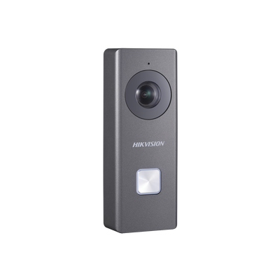 Videoportero WIFI 1080p / Compatible con Hik-Connect para Monitoreo a Través de APP / Protección IP54 / 5 mts IR / Visión 180º